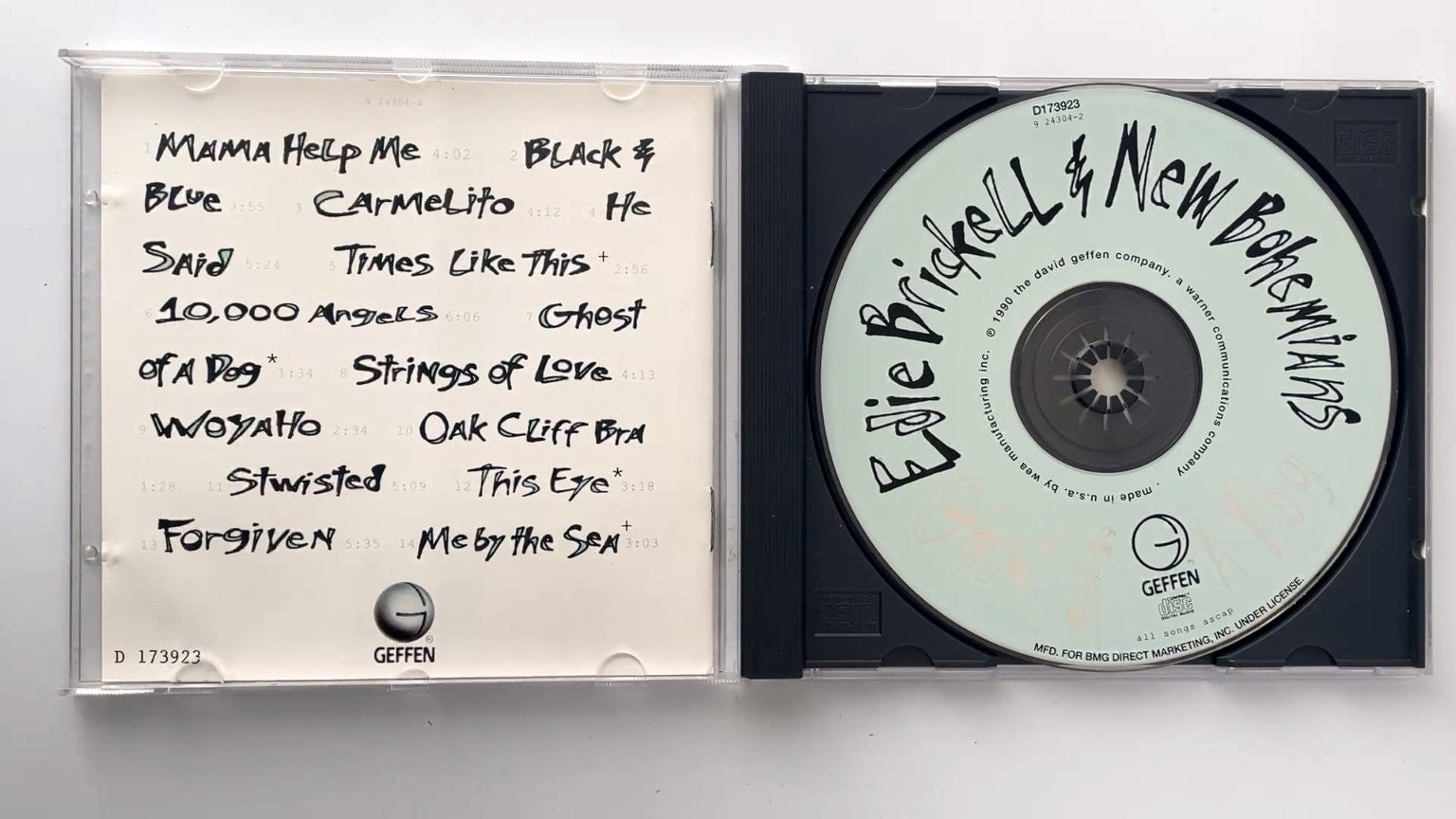 Edie Brickell & New Bohemians - Ghost of a Dog CD 1990 Alternative Rock Geffen