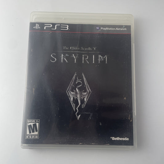The Elder Scrolls V Skyrim  (Playstation 3 PS3, 2013) Good Condition