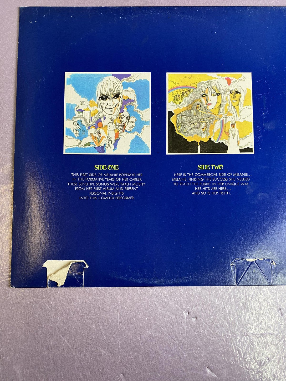 Vintage Melanie The Four Sides Of Melanie 2xLP Vinyl 1972 Buddah Folk Pop