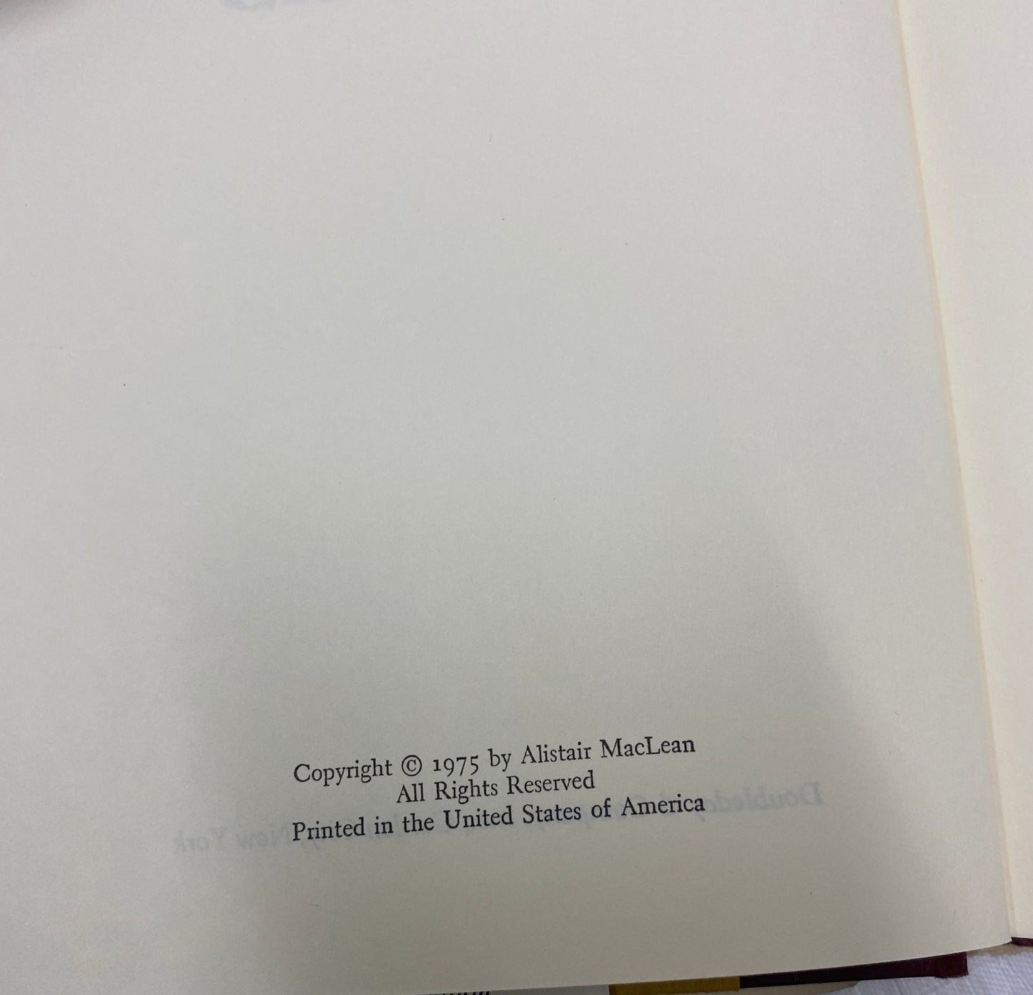 Circus Alistair MacLean 1975 First Edition Espionage Suspense Doubleday