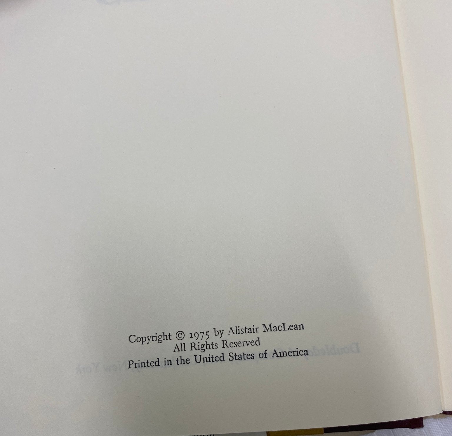 Circus Alistair MacLean 1975 First Edition Espionage Suspense Doubleday