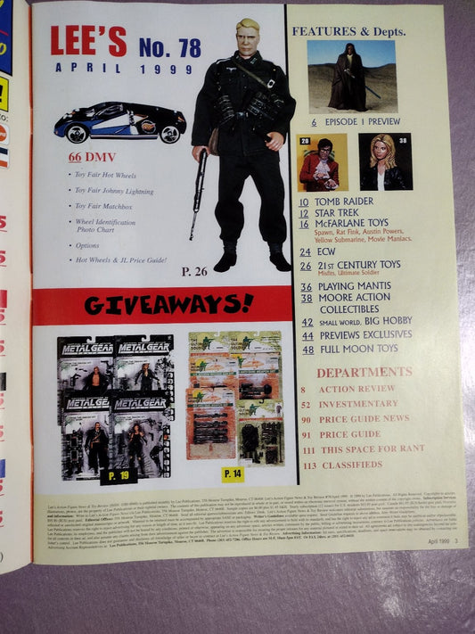 Lee's Action Figure News & Toy Review #78 April 1999 Illustrated
