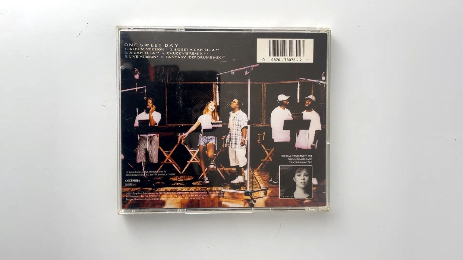 Mariah Carey & Boyz II Men - One Sweet Day CD 1995 Live Version R&B Columbia