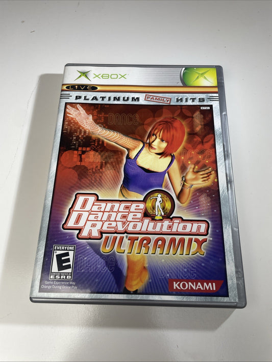 Dance Dance Revolution Ultramix (Microsoft Xbox, 2003) Platinum Hits Very Nice