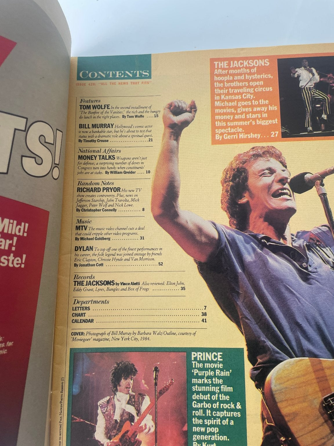 Rolling Stone Magazine Bill Murray Interview August 16 1984 Illustrated
