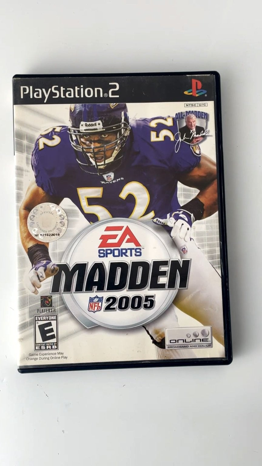 Madden NFL 2005 PlayStation 2 Video Game Multiplayer Online NO MANUAL TESTED