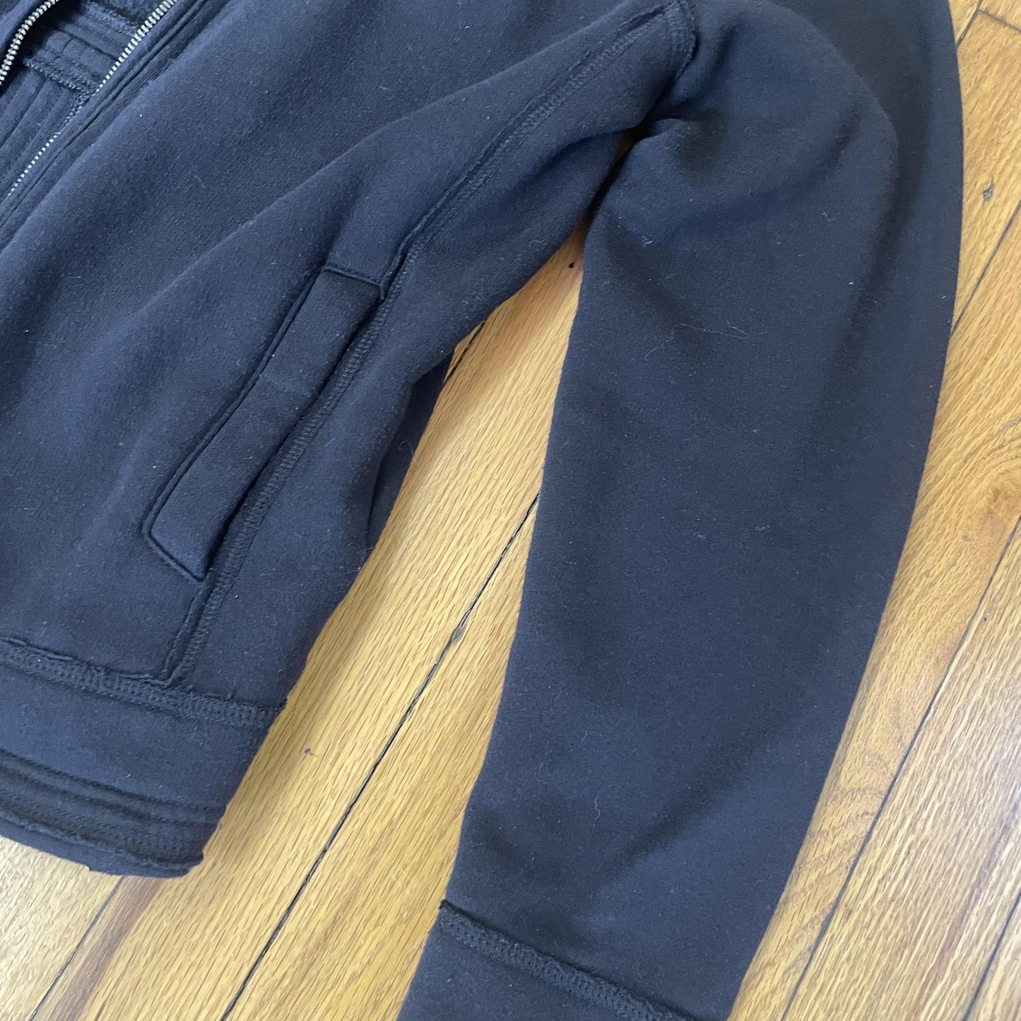 Marc Anthony Jacket Mens Medium Black Full Zip Moto Biker Fleece Lined Casual