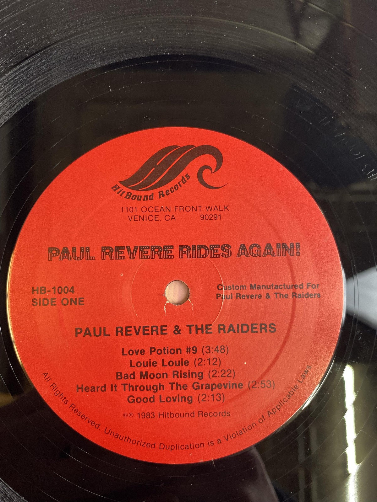 Vintage Paul Revere & The Raiders Paul Revere Rides Again Vinyl LP 1983 Hitbound