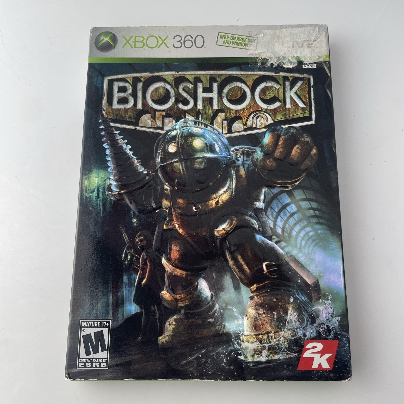 BioShock (Microsoft Xbox 360, 2007) W/Manual & Slipcover VG+