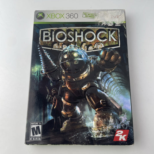 BioShock (Microsoft Xbox 360, 2007) W/Manual & Slipcover VG+