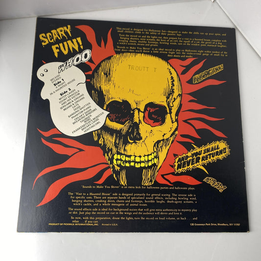 Vintage Sounds To Make You Shiver 12" Black Vinyl LP 1974 Pickwick Halloween