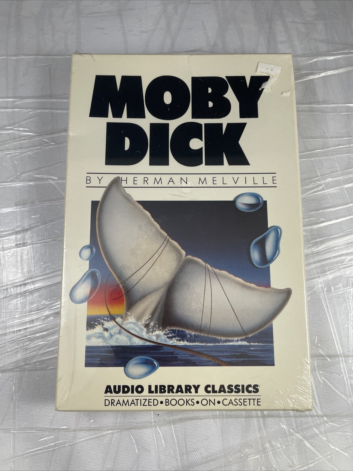 New Sealed Moby Dick 1977 Book Cassette Tape  NBC Audio Library Classics Vintage