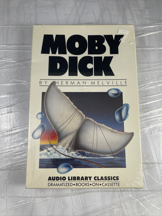 New Sealed Moby Dick 1977 Book Cassette Tape  NBC Audio Library Classics Vintage