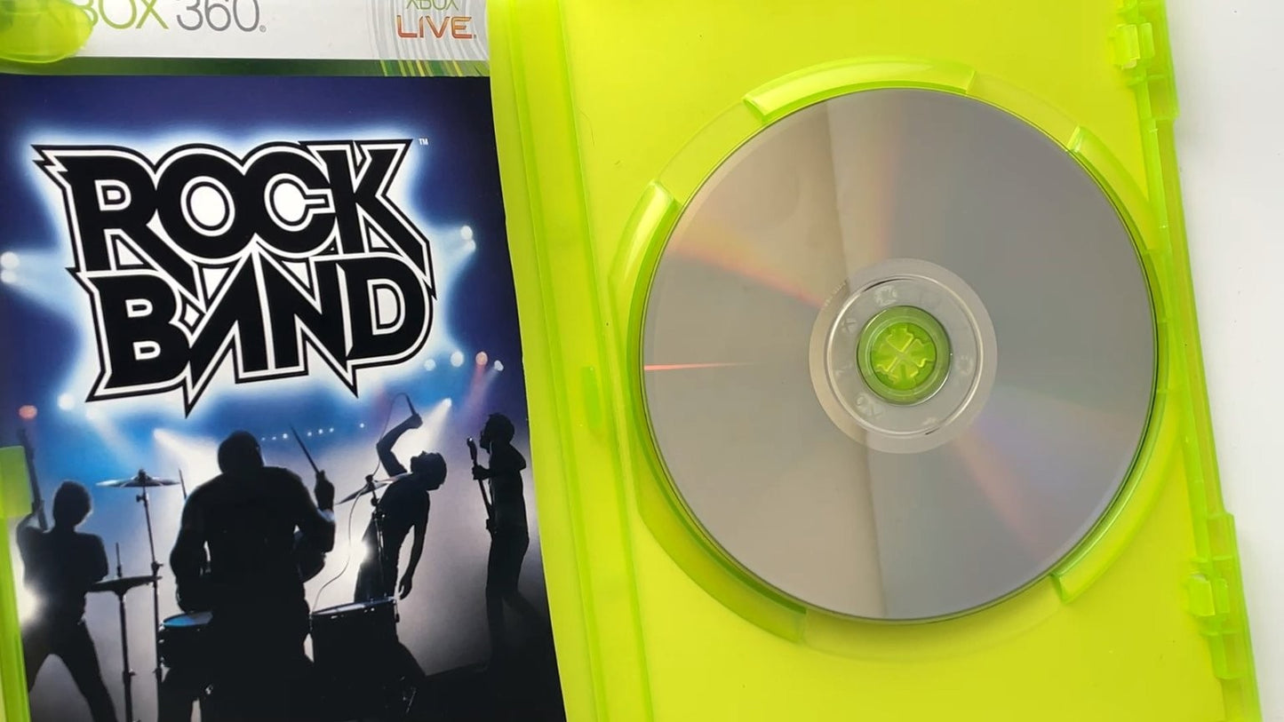 Rock Band Xbox 360 Video Game Multiplayer Music Rhythm CIB