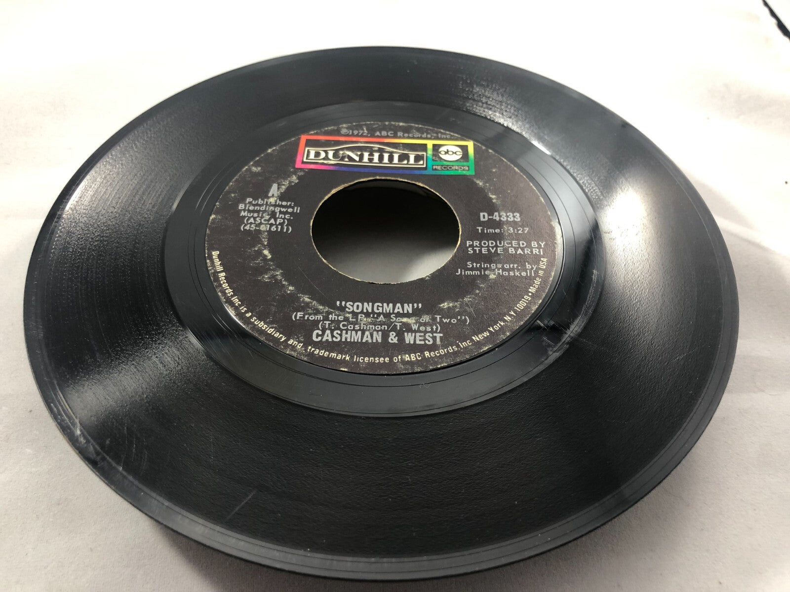 CASHMAN and  WEST - if you were a rainbow/ songman ABC DUNHILL VG F124A