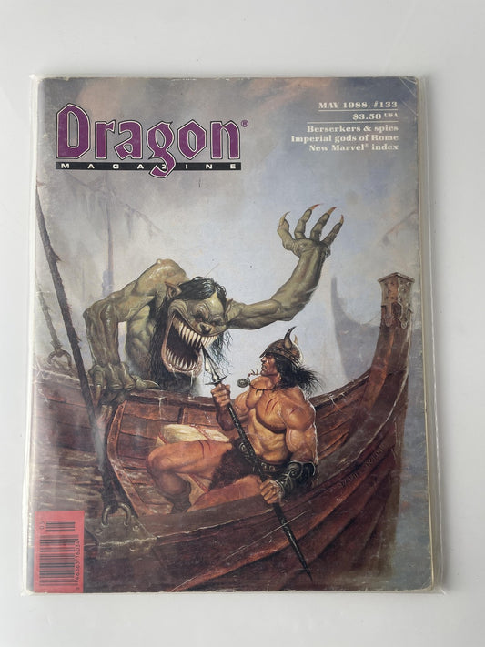 Vintage Dragon Magazine Issue 133 May 1988 Dungeons & Dragons TSR RPG AD&D