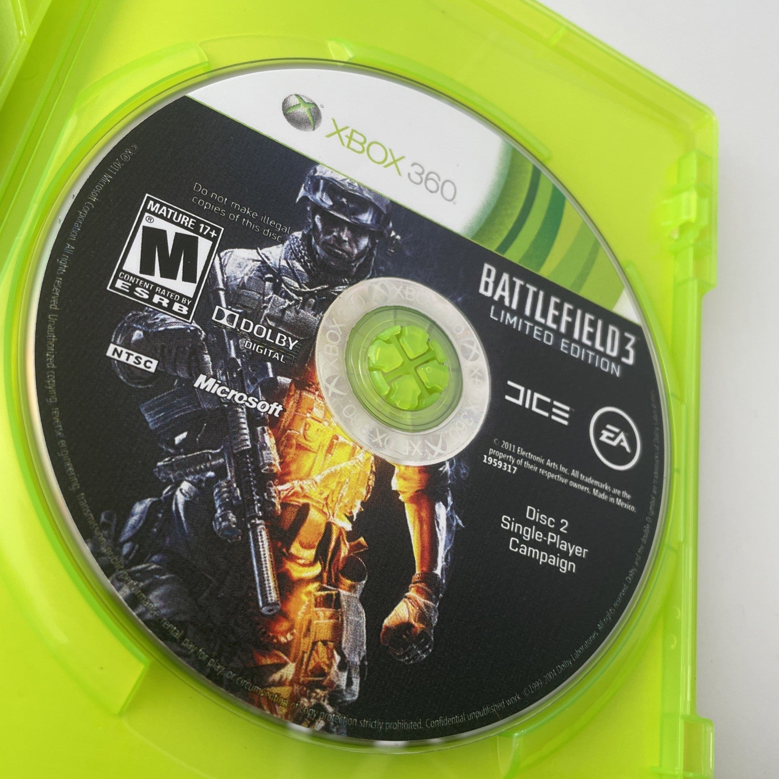 Battlefield 3 -- Limited Edition (Microsoft Xbox 360, 2011)