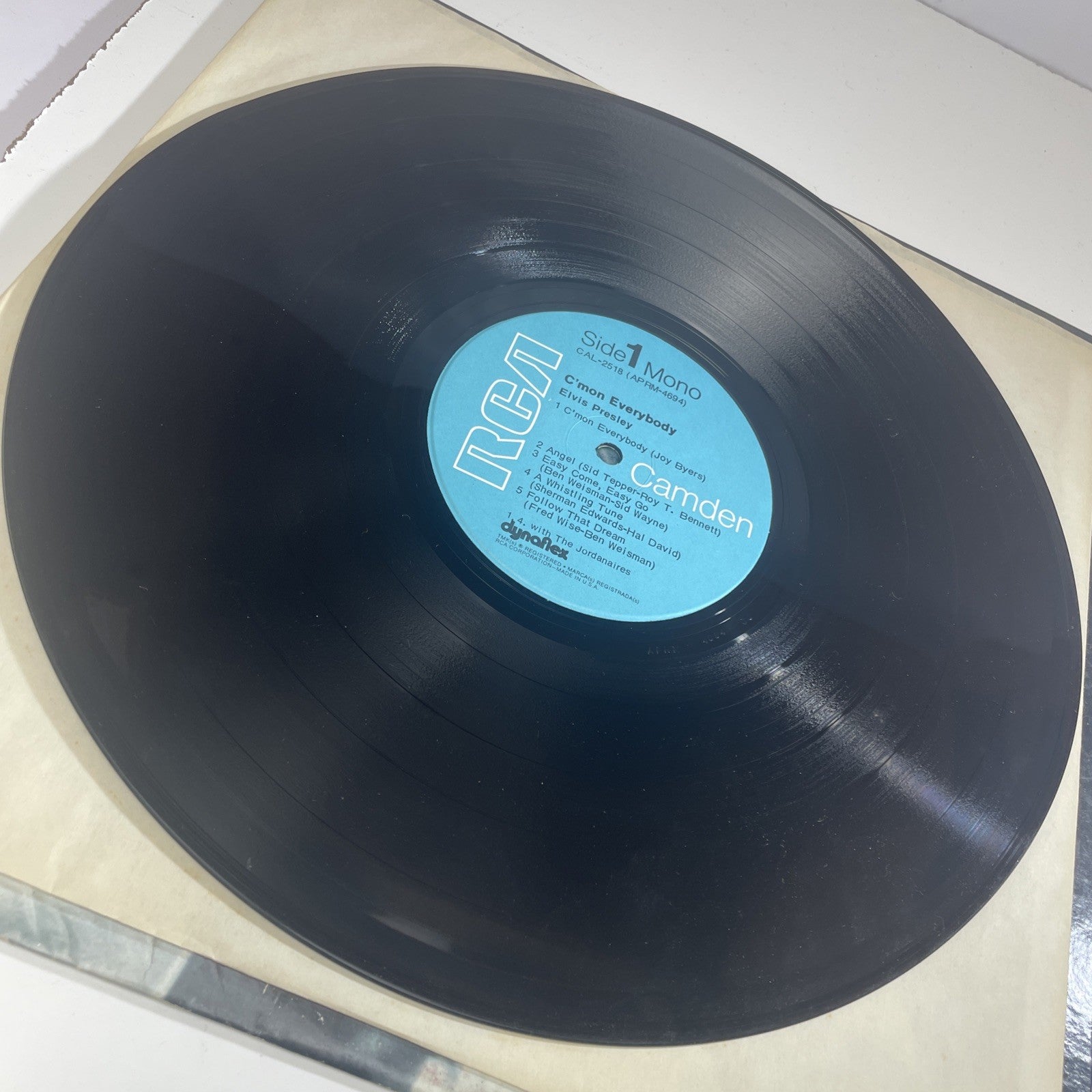 Elvis Presley C'mon Everybody Vinyl LP RCA Camden CAL-2518 1971 MONO Read! Warp