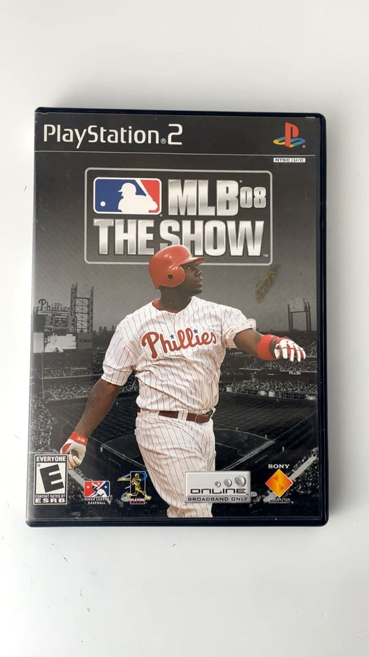MLB 08 The Show PlayStation 2 Video Game Baseball Multiplayer CIB TESTED