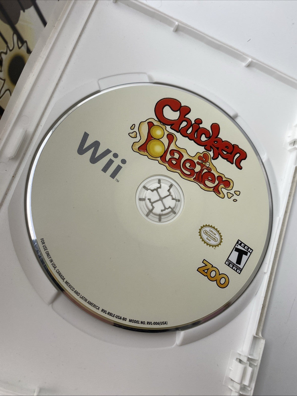 Chicken Blaster Nintendo Wii Tested and Working with Manual