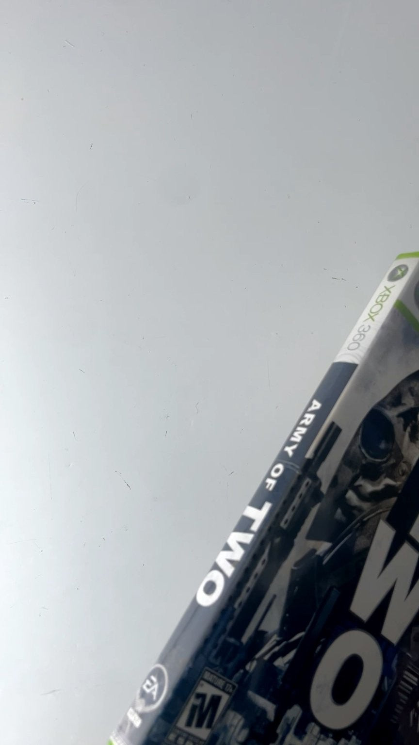 Army of Two Xbox 360 Video Game Multiplayer Co-op Shooter CIB TESTED