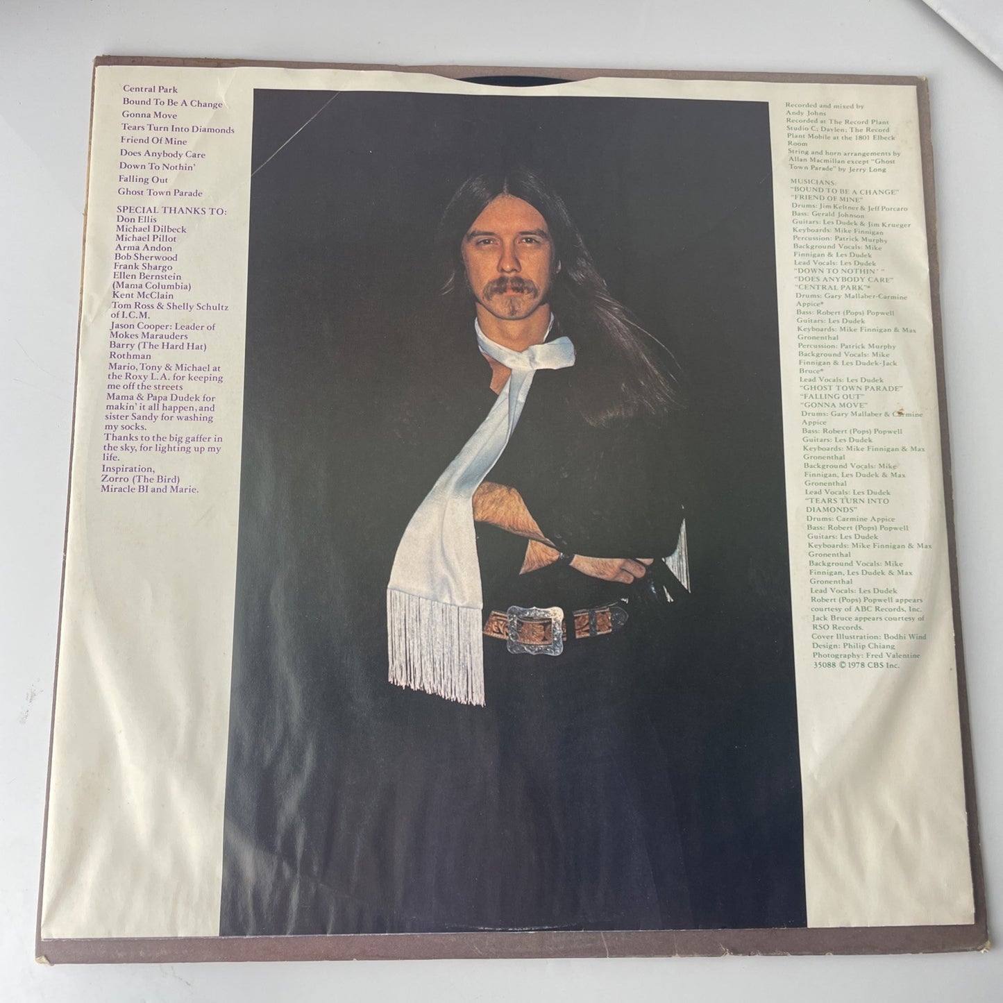 [ROCK/POP]~EXC LP~LES DUDEK~Ghost Town Parade~[Original 1978~CBS~Issue]
