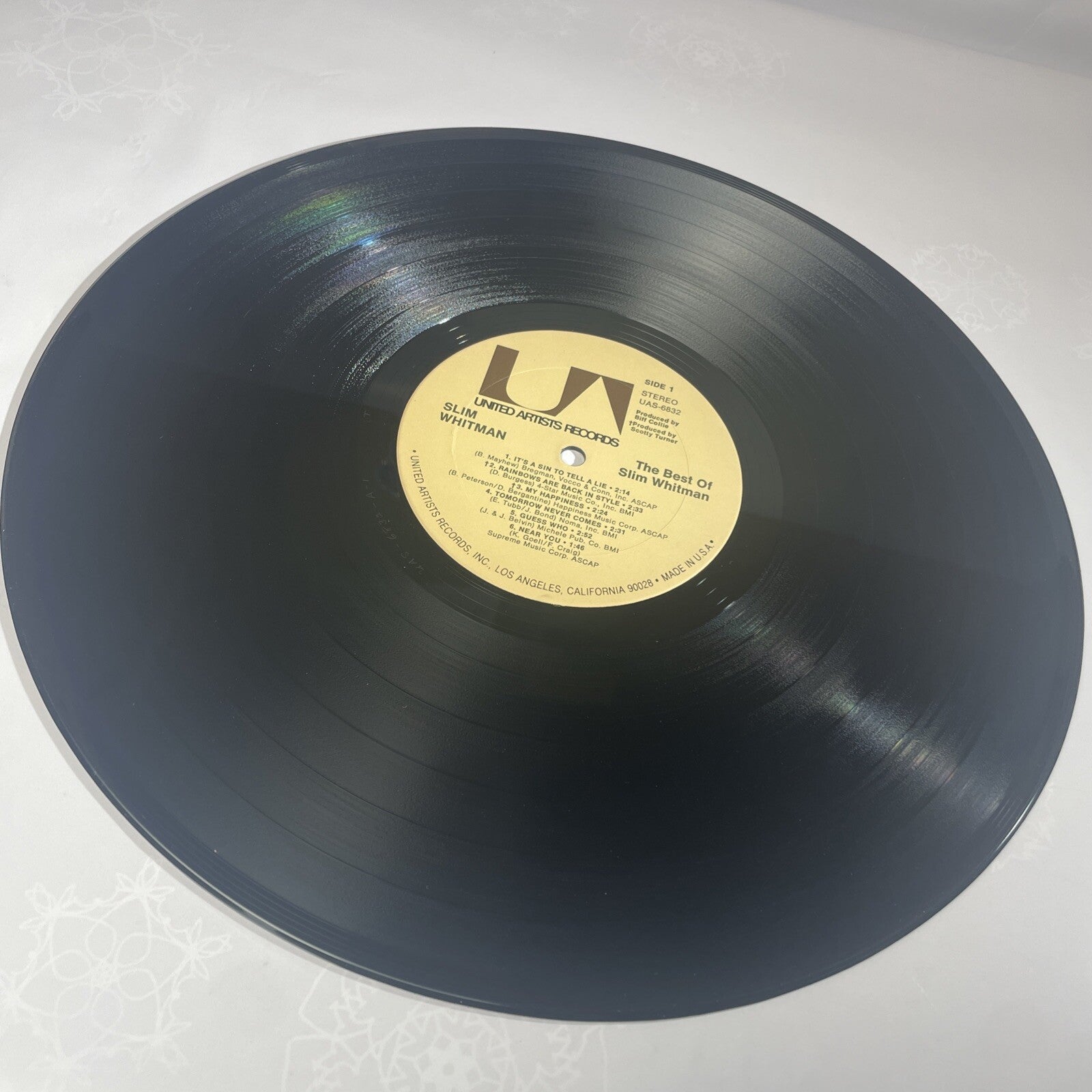 Slim Whitman The Best Of Slim Whitman  Liberty LP Vinyl Record Album VG+