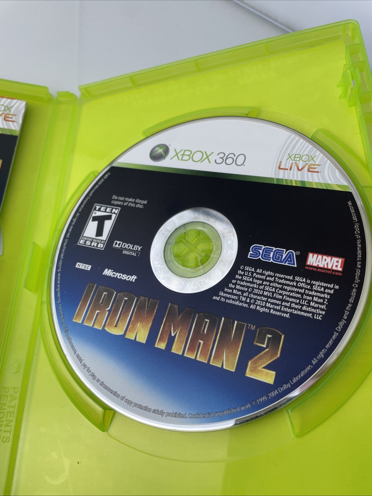 Rare Walmart Exclusive Iron Man 2 (Microsoft Xbox 360, 2010)Complete W/Manual
