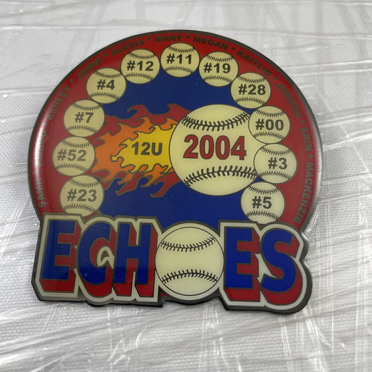 Echoes Vintage Softball League Lapel Pin Sports Collectable 12U 2004 Rare