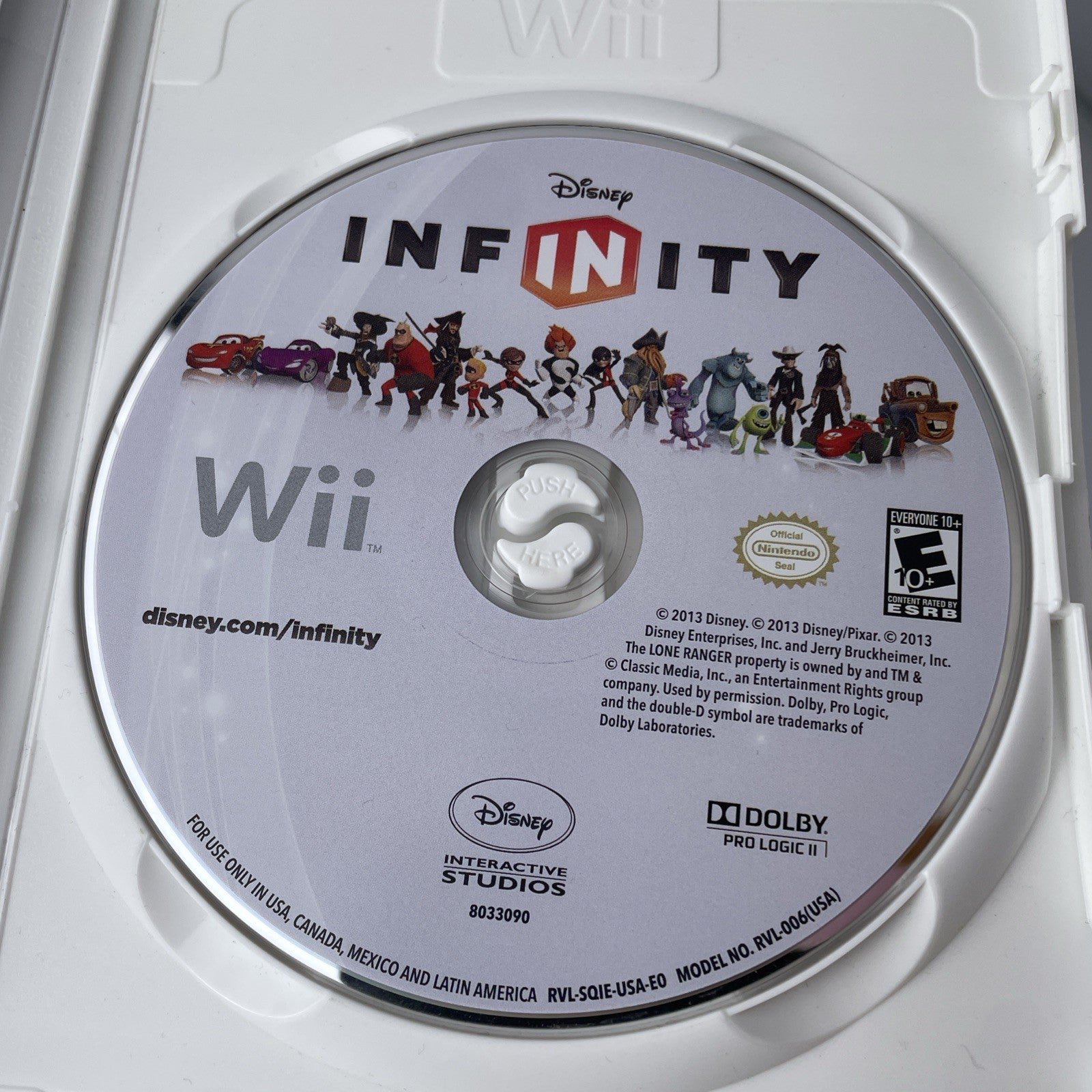DISNEY INFINITY 1.0 (NINTENDO Wii, 2006) GAME Disc And Case and Manual (3013)