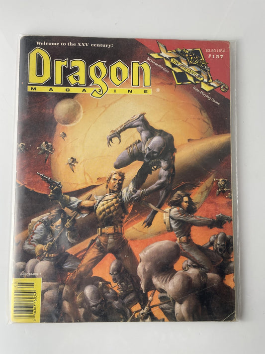 Vintage Dragon Magazine 157 May 1990 Buck Rogers XXVc AD&D D&D TSR RPG Sci-Fi