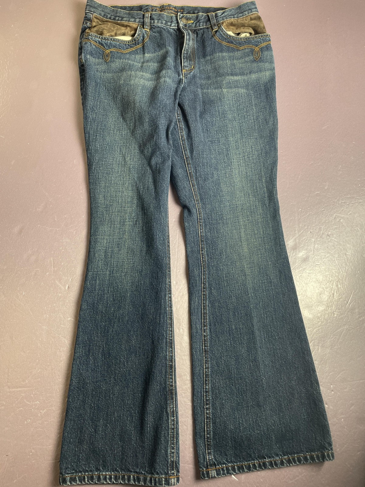 Lauren Jeans Co Jeans Womens 12 Blue Mid Rise Bootcut 100% Cotton Denim Casual