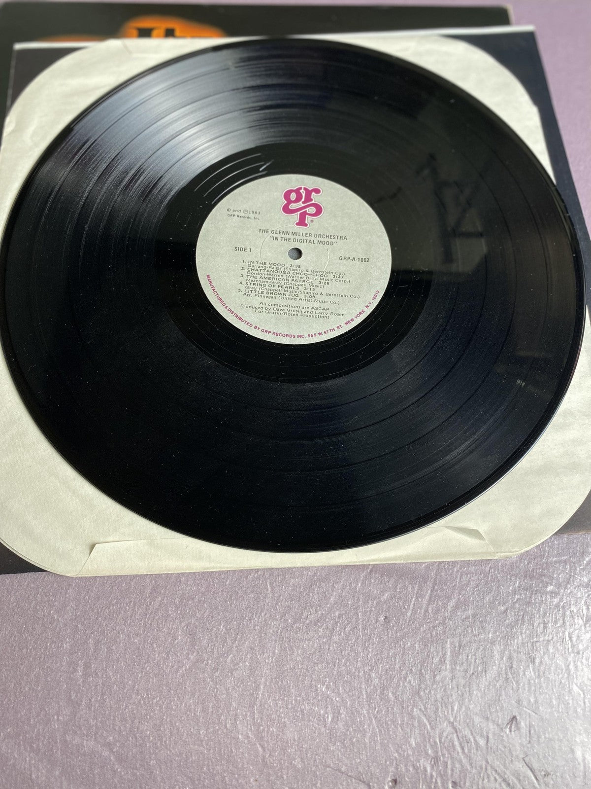 Vintage Glenn Miller Orchestra In The Digital Mood Vinyl LP 1983 GRP Big Band