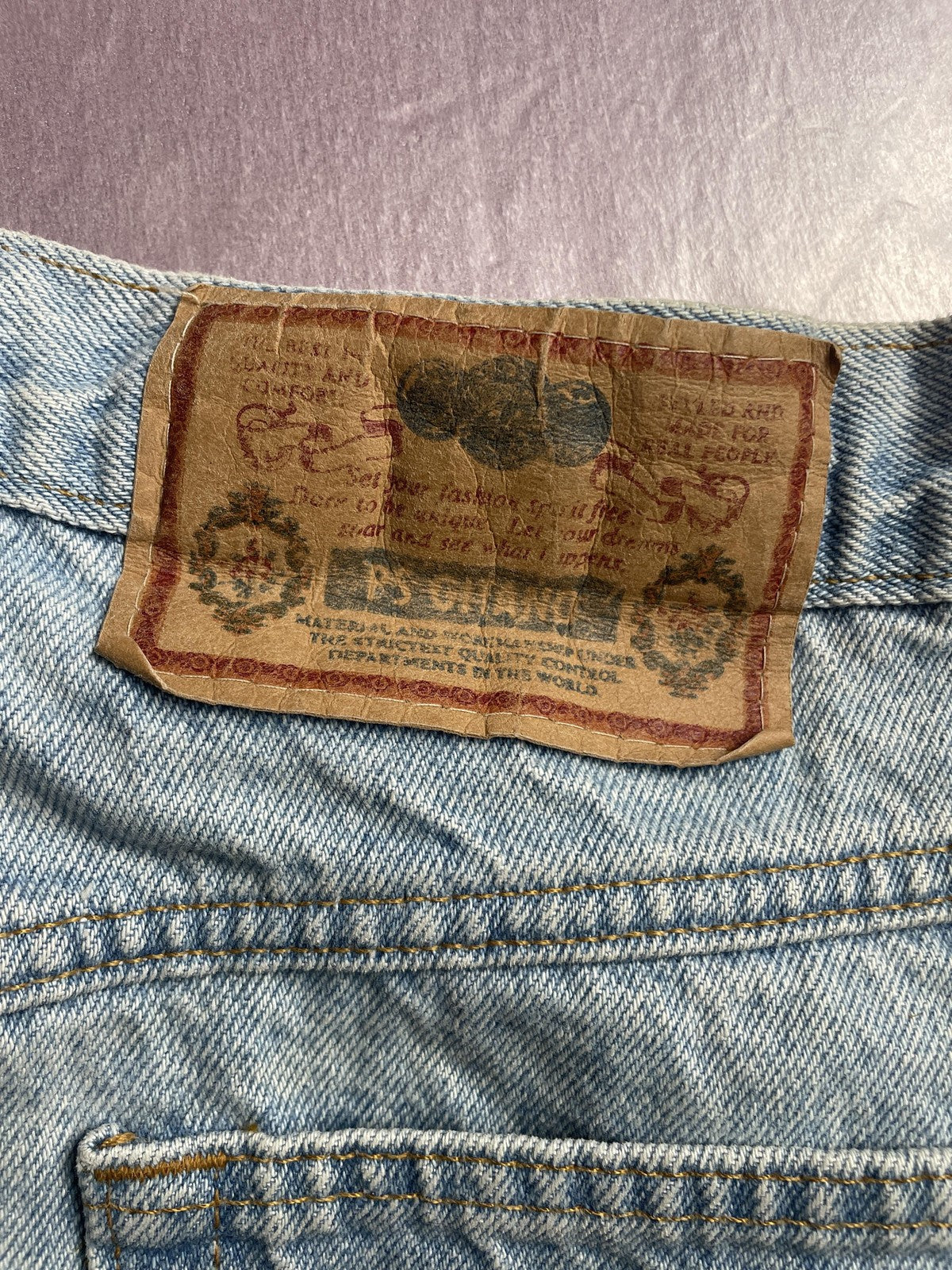 Vintage Gitano Jeans Womens 10 Blue Light Wash High Rise Mom Relaxed Denim 90s