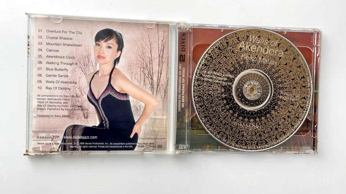 Keiko Matsui - Walls of Akendora CD 2005 Promo Jazz Narada EMI