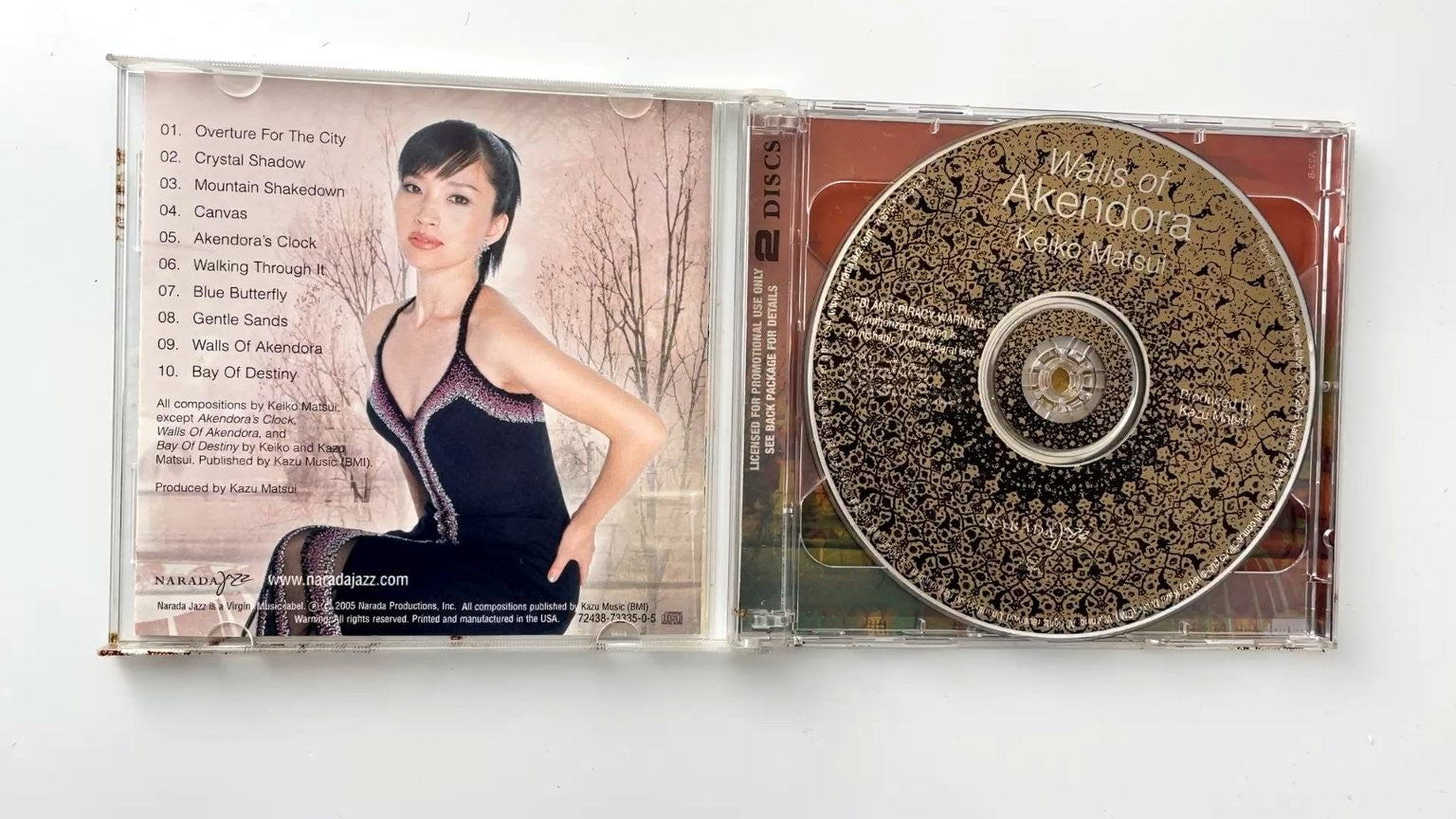 Keiko Matsui - Walls of Akendora CD 2005 Promo Jazz Narada EMI