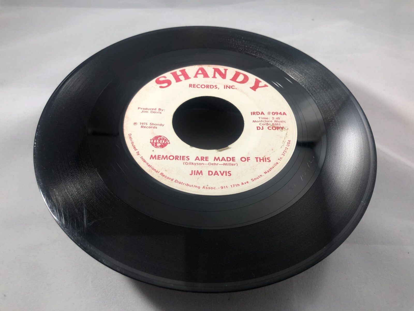 Country 45 Jim Davis - Before This Day Ends / Change The Dirt On Shandy G+ PROMO