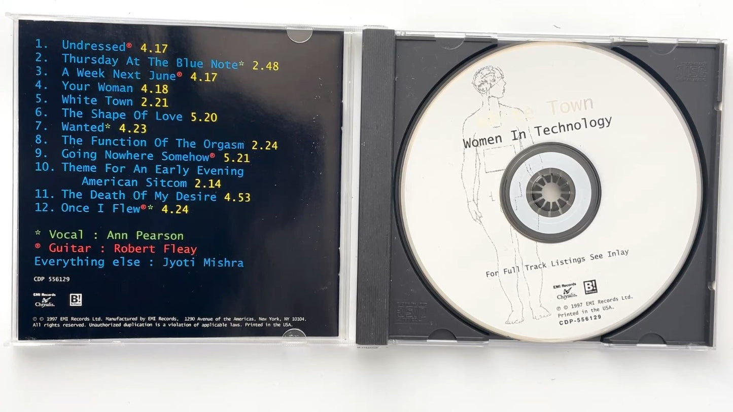 White Town - Women In Technology CD 1997 EMI Records Electronic Indie