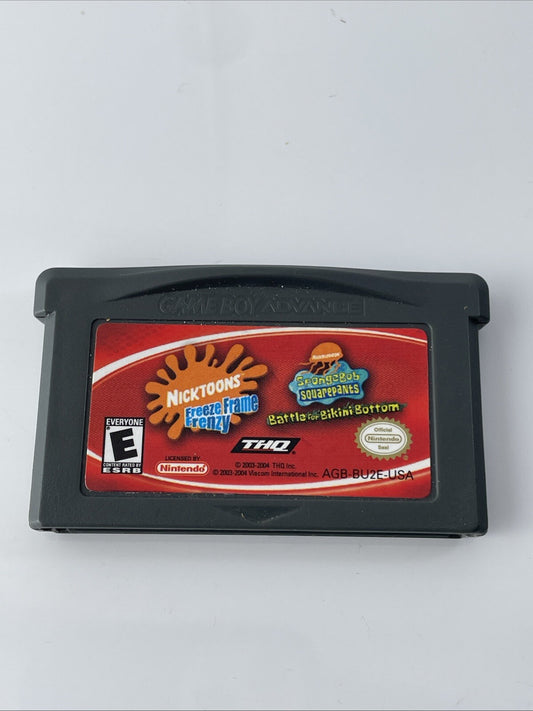 Nicktoons: Freeze Frame Frenzy and SpongeBob SquarePants: Battle Bikini (GBA)
