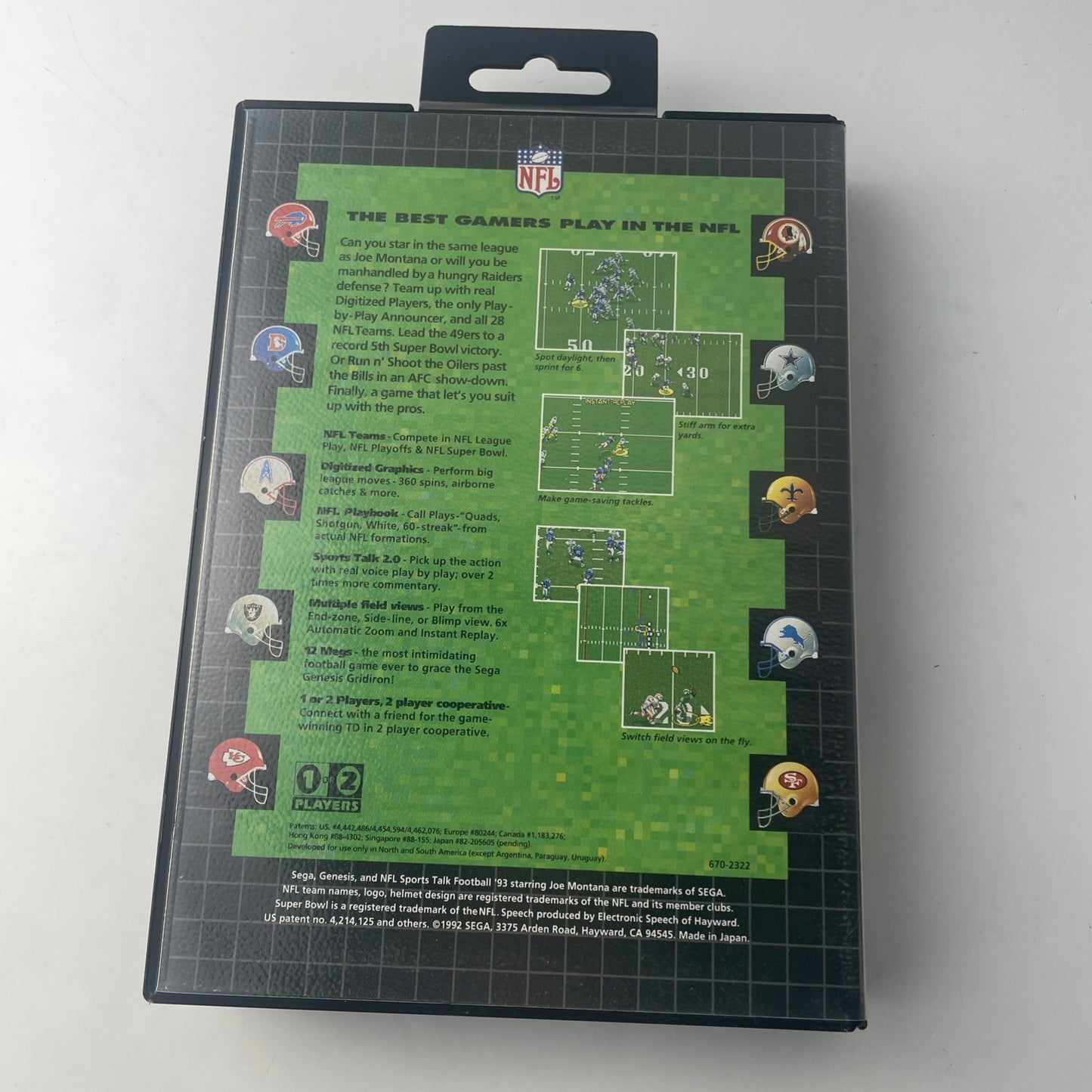 Sports Talk Football 93 Sega Genesis Game CIB Tested Works