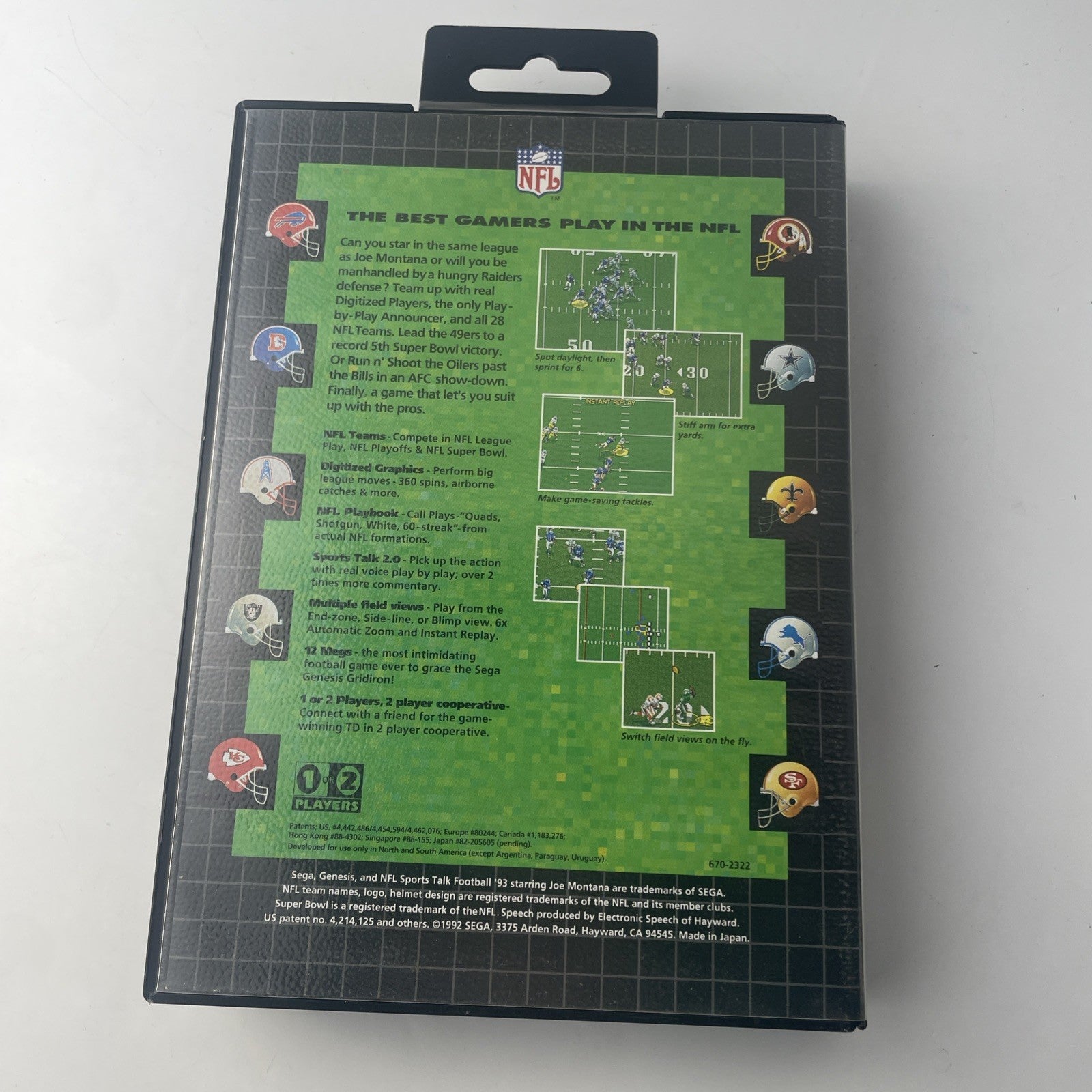Sports Talk Football 93 Sega Genesis Game CIB Tested Works