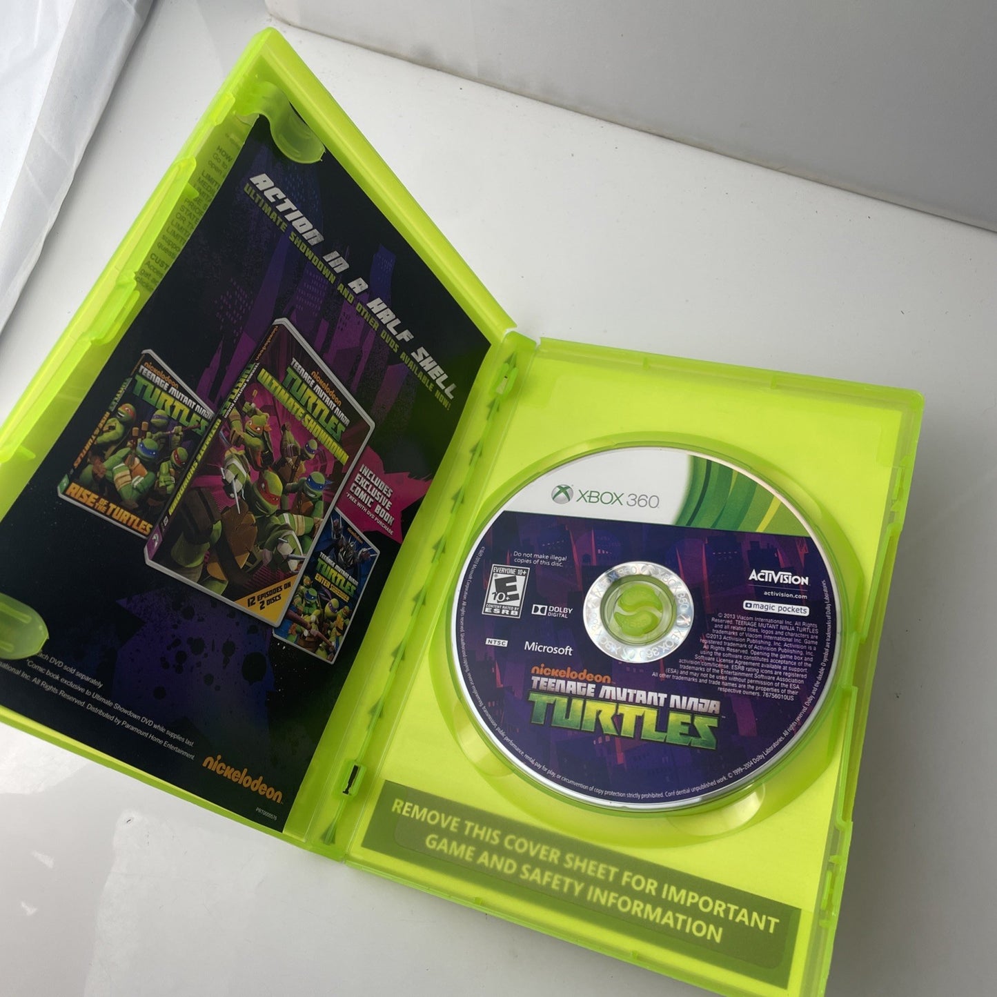 Teenage Mutant Ninja Turtles Xbox 360 AD (See pics)