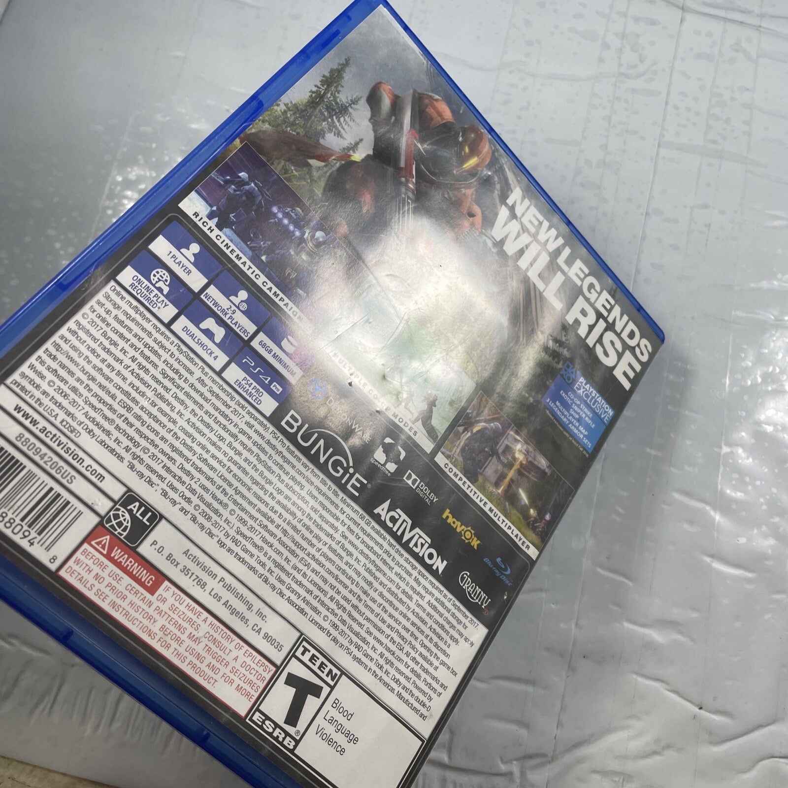 Destiny 2 Sony Playstation 4 PS4 Video Game Complete Good Disc