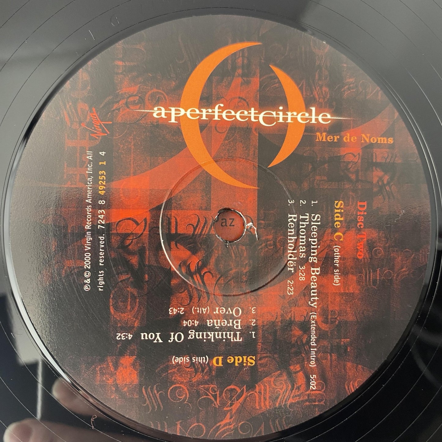 Vintage A Perfect Circle Mer De Noms 2xLP Vinyl 2000 Virgin Alt Rock Album