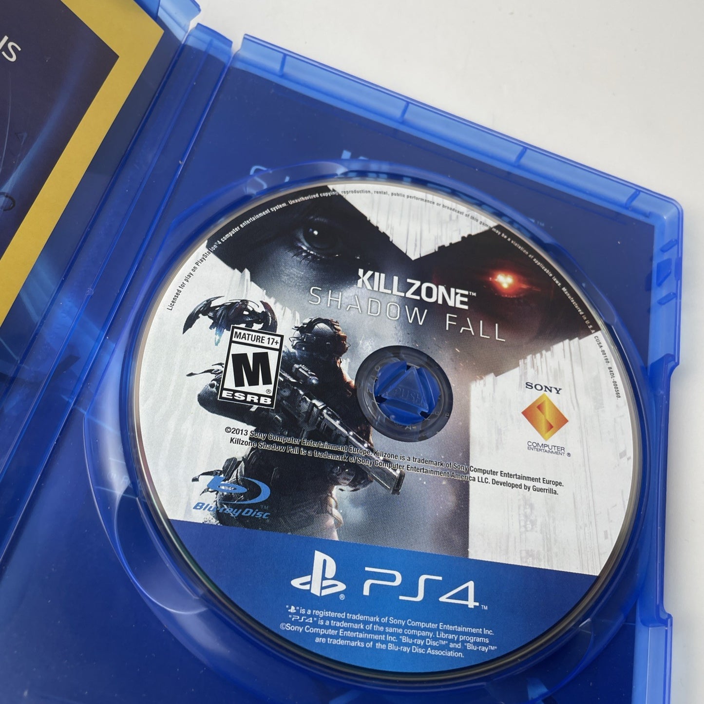 Killzone: Shadow Fall (Sony PlayStation 4, 2013) Shooter Very Good Condition Ps4