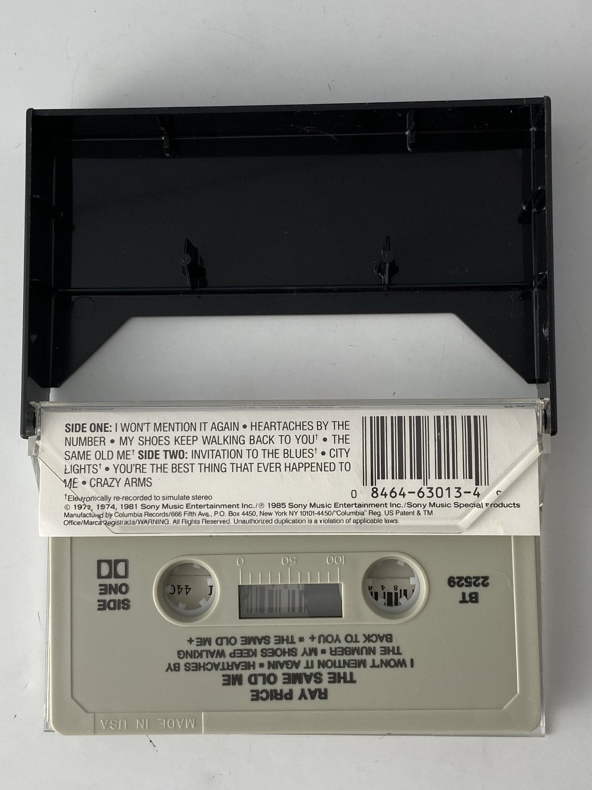 Ray Price The Same Old Me Cassette 1985 Columbia Records