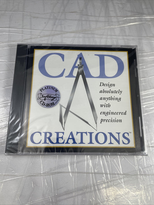 CAD Creations from SoftKey (CD-ROM, 1995) IBM PC - New Sealed
