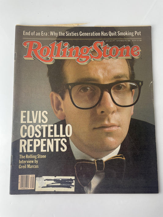 Vintage Rolling Stone Magazine Elvis Costello Repents Cover Interview Sixties