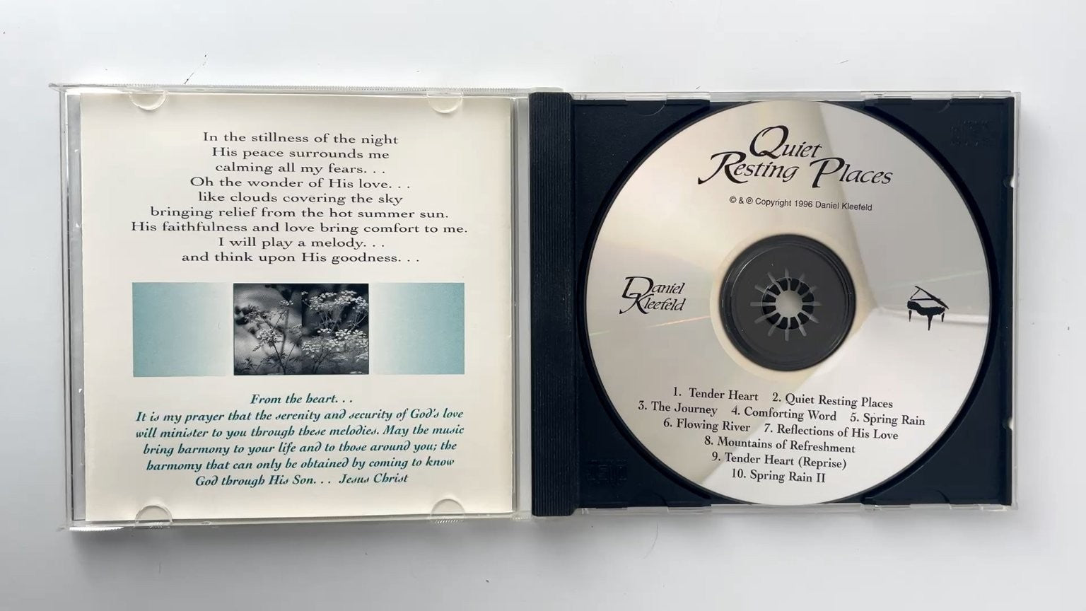 Daniel Kleefeld - Quiet Resting Places CD 1996 Solo Piano New Age Label