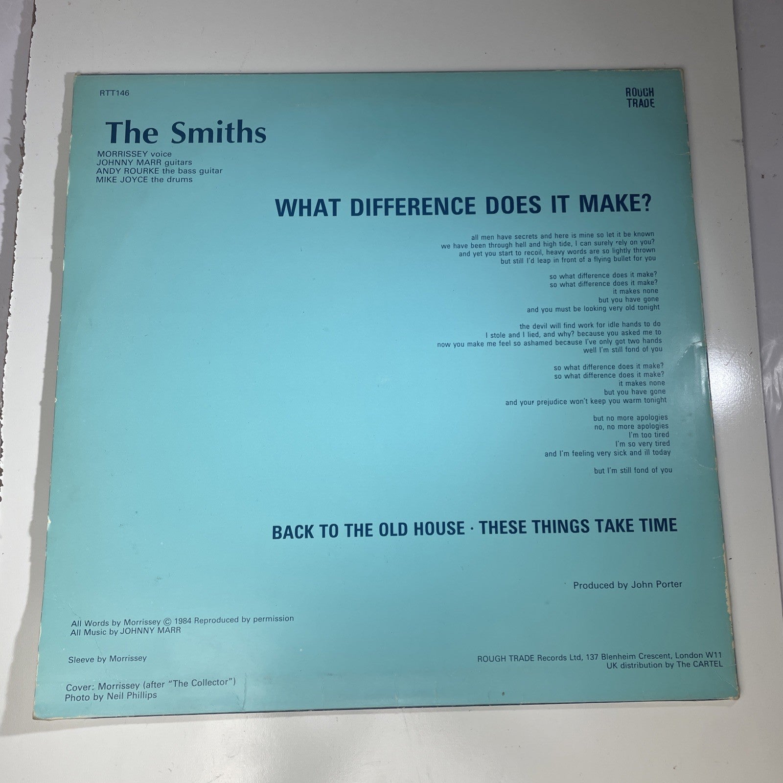 The Smiths - What Difference Does It Make?, 12", (Vinyl) Made In England Rare